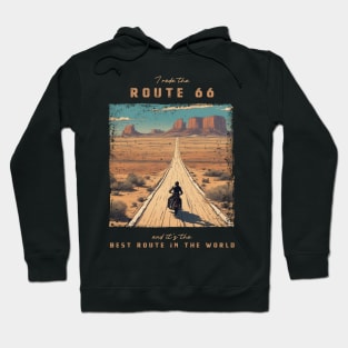 The U.S. Route 66 - best motorcycle route in the world Hoodie